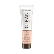 COVERGIRL Clean Invisible Foundation Makeup, Dewy & Glowy Natural Finish, Buildable Coverage, Skin-Like Smooth Look, Vegan...