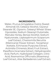 Hyaluronic Acid Night Cream for Face and Neck with Collagen, Manuka Honey, Plant Extracts & Vitamin E | Plant Based Formul...