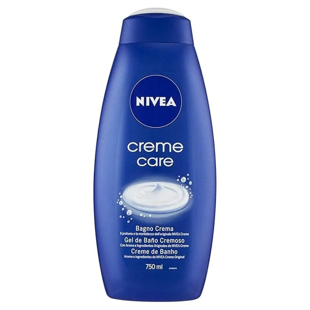 Nivea Bath Cream Body Wash, Creme Care Original Scent - 25.36 Ounce (750ml) x Pack of 3 - Product Image