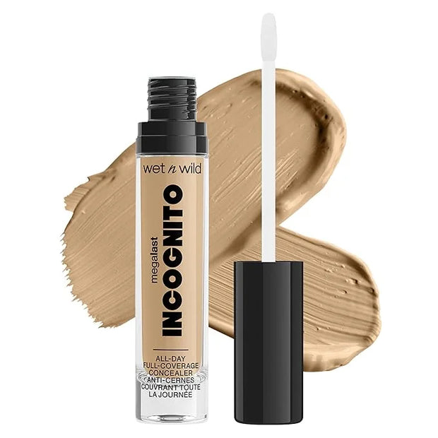 wet n wild Mega Last Incognito All-Day Full Coverage Liquid Matte Concealer, Medium Honey, 0.18 Ounce - Product Image
