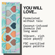 Pacifica Eyeshadow Palette – Malibu Mineral Eyeshadow, Blendable Neutral Shades with Velvet Matte, Shimmer & Metallic, Coc...