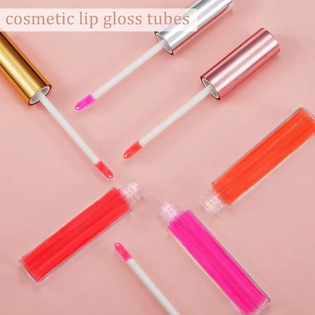 30 Piece Lip Gloss Tube 10 ml Empty Refillable Lip Balm Bottle Clear Plastic Gloss Container Reusable Lipstick Bottle with...