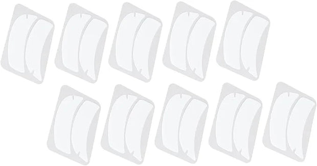 10 Pairs Reusable Silicone Under Eye Gel Pads for Eyelash Extensions, Flexible Notch Design Eyelash Extension Patches for ...