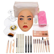 3D Makeup Practice Face Board,Reusable Silicone Makeup Practice