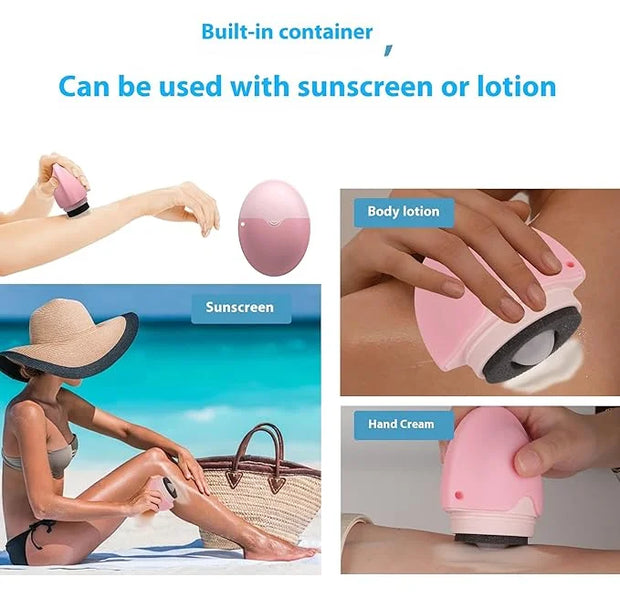 Sunscreen Applicator - Single Green - BPA-Free Refillable Roll on Sponge Sunscreen, Suncream & Lotion Applicator For Kids,...
