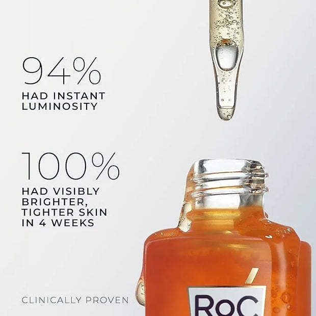RoC Multi Correxion Revive + Glow 10% Active Vitamin C Serum for Face, Daily Anti-Aging Wrinkle and Skin Tone Skin Care Tr...