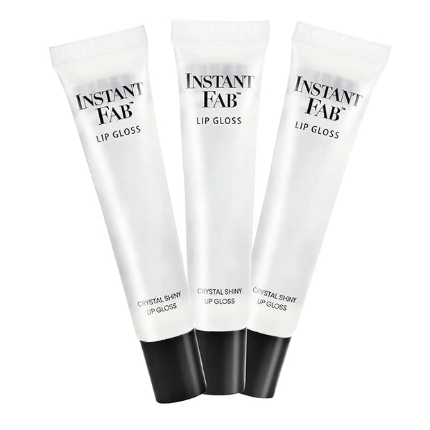 STUDIO LIMITED Instant Fab Crystal Shiny Clear Lip Gloss Long Lasting Ultra Hydrating Plumping Lip Gloss for women girls V...