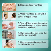 12-Piece Silicone Wrinkle Patch Set with Collagen, Vitamin E & Aloe – GlowPatch Anti-Aging Reusable Face & Eye Pads – Styl...