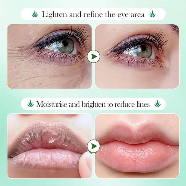 Under Eye Patches,Moisturizing Lip and Eye Mask,Reduce Wrinkles Puffy & Bags,refining lip lines, Anti Aging Moisturizer Fo...