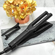 Hot Tools Pro Artist Black Gold Double Straight Dual Plate Hair Straightener | Faster Styling and Reduced Damage - Product...