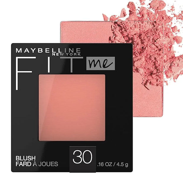 Maybelline Fit Me Powder Blush, Lightweight, Smooth, Blendable, Long-lasting All-Day Face Enhancing Makeup Color, Rose, 1 ...