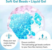 2PCS Gel Eye Mask, Cold Compress Gel Beads Eye Mask, Reusable Cooling Ice Mask for for Puffy Eyes, Dark Circles, Headaches...