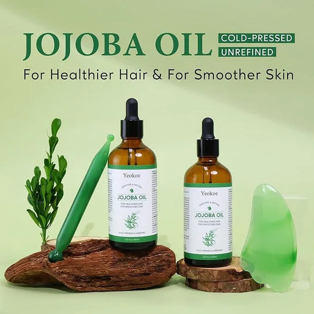 Under Eye Patches for Dark Circles,Puffy Eyes and Jojoba Oil Pure Cold Pressed Unrefined Gua Sha for Healthier hair - Prod...