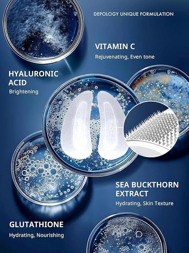 depology Deepcare+ Serum-Infused Micro Dart Patche | 12 Pairs Eye Mask | Under Eye Patches for Wrinkles | Hydrating Eye Ma...