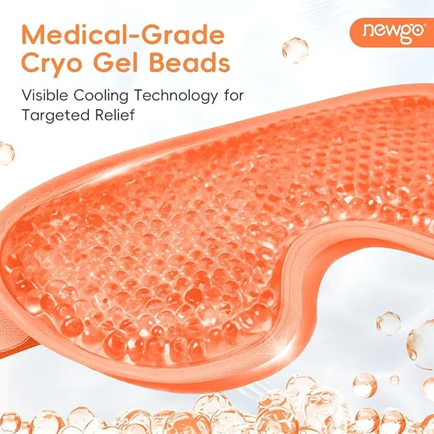NEWGO Cooling Eye Mask for Puffy Eyes, Cold Eye Mask Eye Ice Pack for After Eyes Surgery, Tension Stress Relief, Itchy Eye...