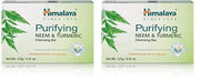 Himalaya Purifying Neem & Turmeric Cleansing Bar for Clean and Healthy Looking Skin, 4.41 Oz (125 gm) (Pack of 2) - Produc...