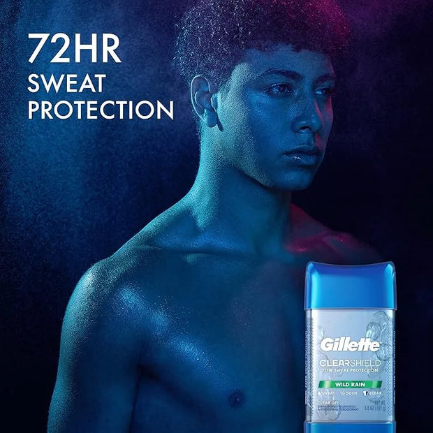 Gillette Antiperspirant and Deodorant for Men, 72hr Sweat & Odor Protection, Long Lasting Freshness, Anti-White Mark Techn...