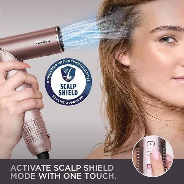 Shark FlexFusion Hair Straightener & Powerful Hair Dryer with Diffuser, Fusion Hair Brush, Ceramic Air Styler with Auto-Wr...