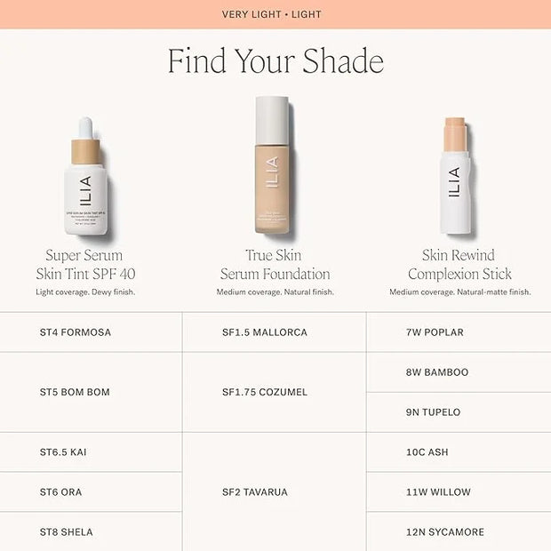 ILIA - Skin Rewind Complexion Stick - Foundation + Concealer + Skincare | Non-Toxic, Vegan, Cruelty-Free, Clean Makeup (12...