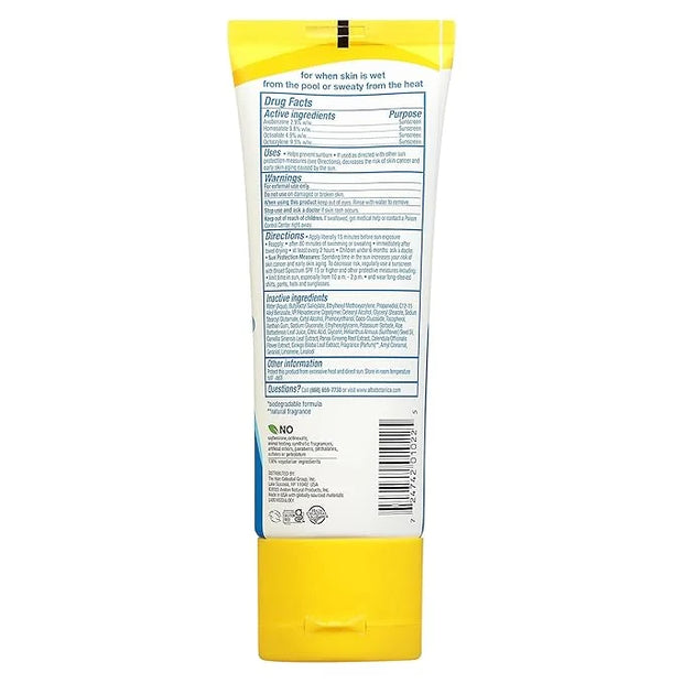 Alba Botanica Sunscreen for Face and Body, While Wet Sunscreen Lotion, Broad Spectrum SPF 30, Water Resistant Sunscreen fo...