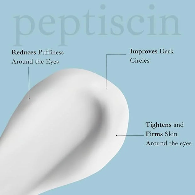 PeptiScin - Peptide Eye Cream with Hyaluronic Acid and Escin | Rich Moisturizing Dark Circle Eye Cream | Brightens and Ton...