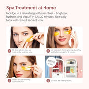 QUIA Collagen Eye Patches – Instantly De-Puff & Brighten Under-Eyes – No-Slip Hydrating Masks for Dark Circles, Eye Bags &...