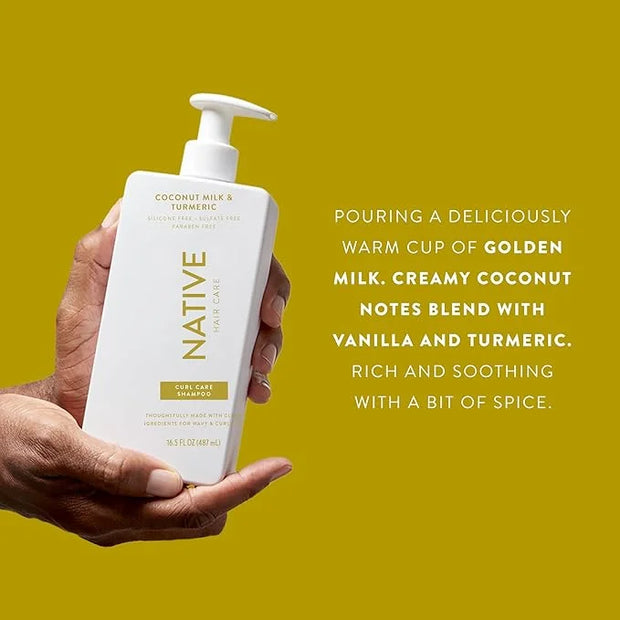 Coconut & Turmeric Shampoo and Conditioner Contain Naturally Derived Ingredients | All Hair Types, Color & Treated, Fine t...