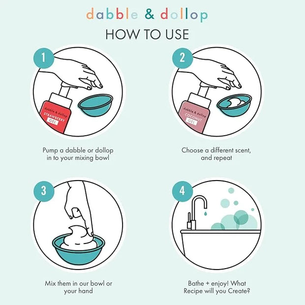 Dabble & Dollop Cherry Conditioner Refill - Detangler for Kids, All Natural Fragrances, Dermatologist Tested, Tear-Free, N...
