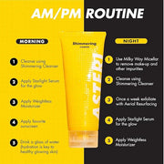 Alumni Skincare The 3 Piece Skin Care Set - Micellar Makeup Remover, Shimmering Cleanser and Weightless Moisturizer Skin C...