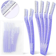 Women’s Dermaplane Razor for Face & Eyebrow - Anti-Cutting Japanese Blades for Eyebrow and Facial Hair Removal, Achieve Si...