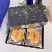 24k Gold Under Eye Collagen Patches, Reduce Puffy Eyes & Dark Circles, Illuminate Tired Eye Masks - Firms, Brightens, Ener...