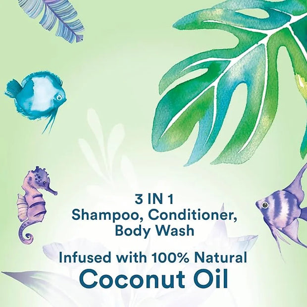 Suave Kids Natural Coconut Oil 3-in-1 Tear Free, Body Wash, Shampoo and Conditioners, No Sulfates, No Parabens, No Silicon...