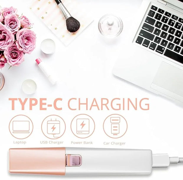 Facial - Eyebrow Hair Remover for Women: Rechargeable 2 in 1 Eyebrow Trimmer and Face Shavers for Women - Painless Electri...