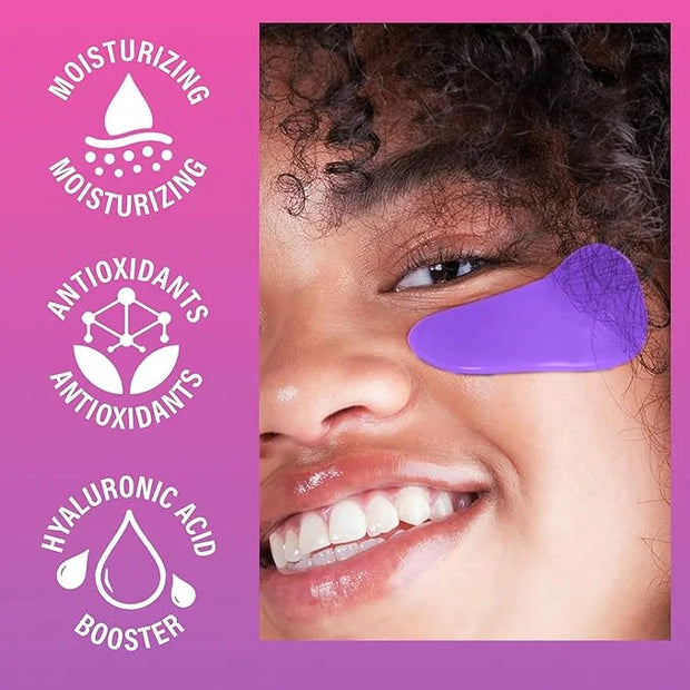 Eye Patches for Dark Circles and Puffiness, Under Eye Mask with Hyaluronic Acid and Kakadu Plum, Vegan and Cruelty-Free Un...