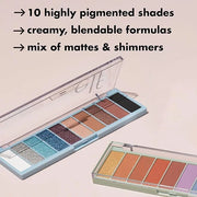 e.l.f. Perfect 10 Eyeshadow Palette, Ten Ultra-Pigmented Bright & Colorful Shades, Blendable Formula, Vegan & Cruelty-Free...