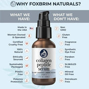 Peptides Serum for Face - Collagen Booster - Anti-Aging - Tighten Lift Hydrate & Plump All Skin Types, Reduce Fine Line & ...