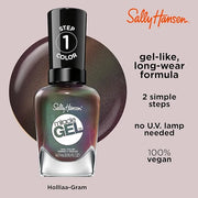 Sally Hansen Miracle Gel™, Holllaa-Gram, Long Lasting, Gel-Like Formula, No UV Lamp Needed, Brown Metallic Nail Polish - P...