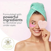 Rose Under Eye Patches (30 Pairs) Under Eye Patches for Dark Circles, Under Eye Patches for Puffy Eyes and Dark Circles, U...