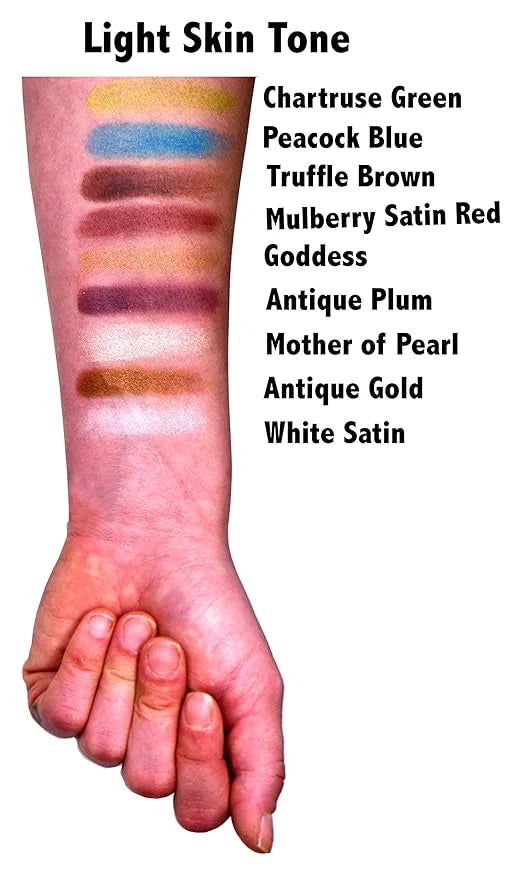 Mulberry Satin Frost Light Purple Lavender Taupe Burnt Burgundy Shimmer Pressed Powder Single Vegan Eyeshadow; Talc, Parab...