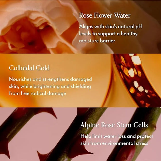 Bliss Rose Gold Rescue Gentle Moisturizer for Sensitive Skin | Fragrance-Free, Calming Daily Hydration with Rose Water & C...