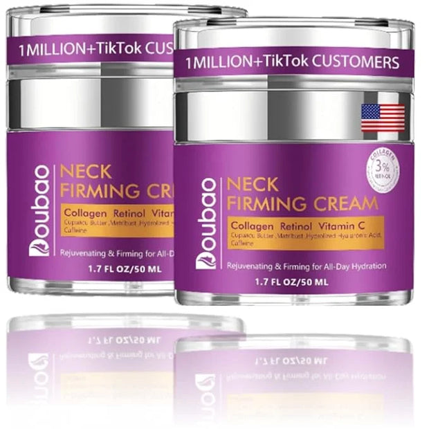 Advanced Neck Firming Cream – 3% Retinol & Hyaluronic Acid for Wrinkle Reduction, Lifting & Skin Tightening – Anti-Aging M...