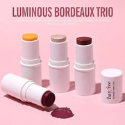 KIMUSE Cosmetics Multi Stick Trio, Cream Blush Stick, Highlighter Stick & Moisturizer, 3 Pack Makeup Sticks for Older Wome...