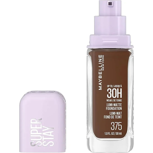 Maybelline Super Stay Lumi-Matte Foundation, Lightweight and Buildable Full Coverage Foundation Makeup For Up To 30HR Wear...
