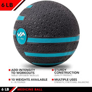 JFIT Medicine Exercise Ball with Dual Texture - Product Image