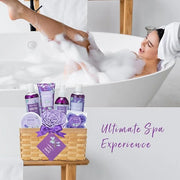 Mother's Day Gifts for Mom Gift Basket for Women, Luxury 11Pcs Floral Perfume Scents Bath and Body Home Spa Gift Kit with ...