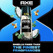 AXE Fine Fragrance Collection Premium Deodorant Body Spray for Men Pure Coconut 3 Count with 72H Odor Protection and Fresh...