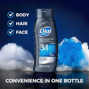 Dial Men Hair + Body Wash, Hydro Fresh, 20 fl oz (Pack of 4) - Product Image