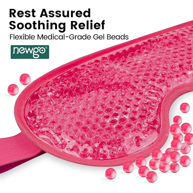 NEWGO Cooling Eye Mask for Puffy Eyes, Cold Eye Mask Eye Ice Pack for After Eyes Surgery, Tension Stress Relief, Itchy Eye...