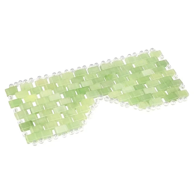 Jade Eye Mask, Facial Cooling Mask with 100% Real Jade for Hot & Cold Therapy to Reduce Wrinkles, Puffiness, Migraines, an...