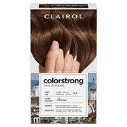 Clairol ColorStrong Permanent Zero Ammonia Hair Dye, 6.0 Light Brown - Roma Hair Color, Pack of 1 - Product Image